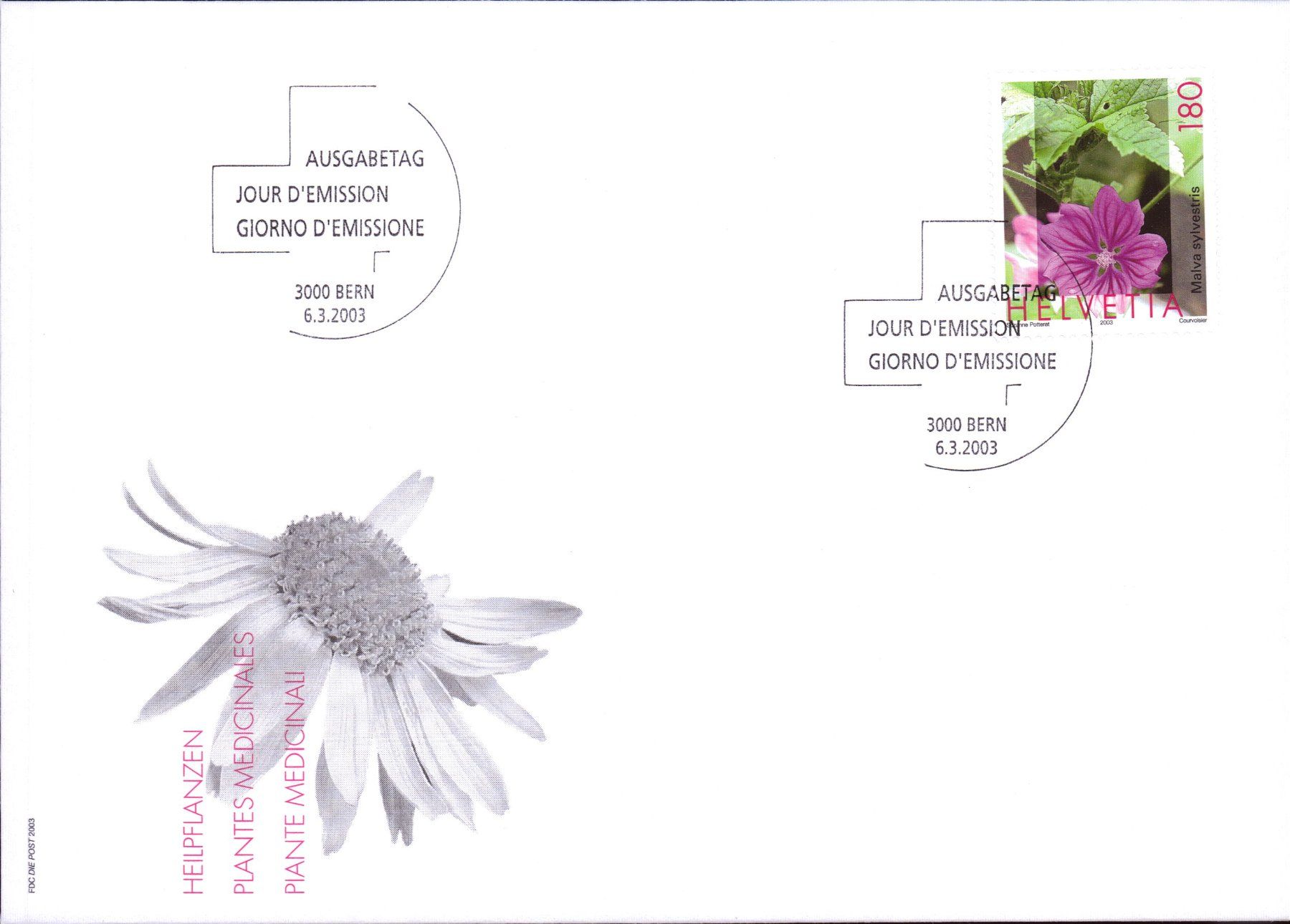 Alle Briefmarken: 2003_7 STK. FDC Heilpflanzen Satz       KW 30.00 – Gebraucht aus Eggersriet von stamp303 1