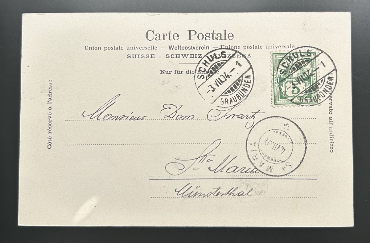 Cartoline postali: Kurhaus Val Sinestra bei Sent GR – Usato da Horw venduto da Tellbub 1