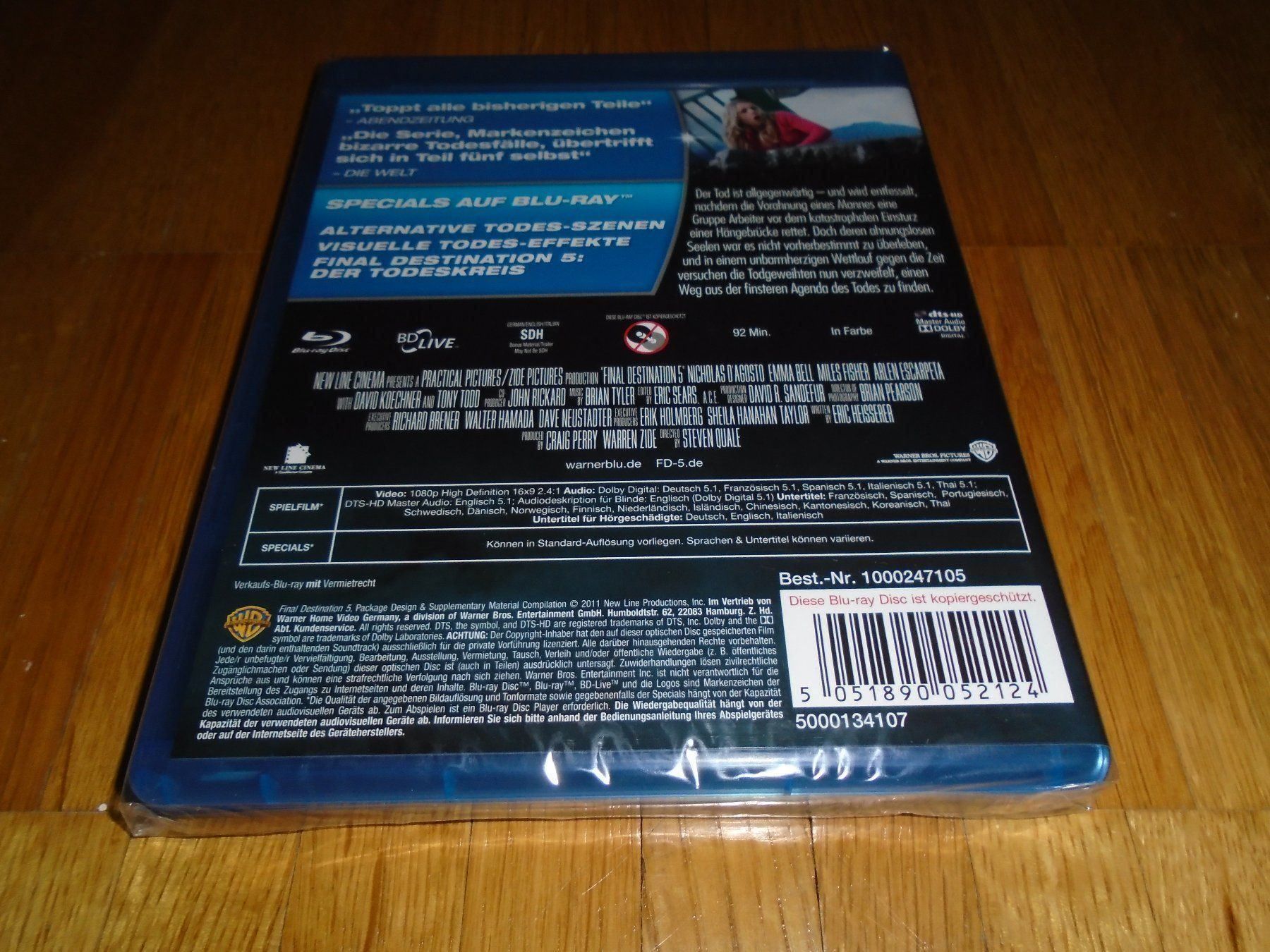 Tous les DVDs: Final Destination 5 - BLU-RAY - UNCUT – Neuf avec emballage d'origine à Basel par havsok 1