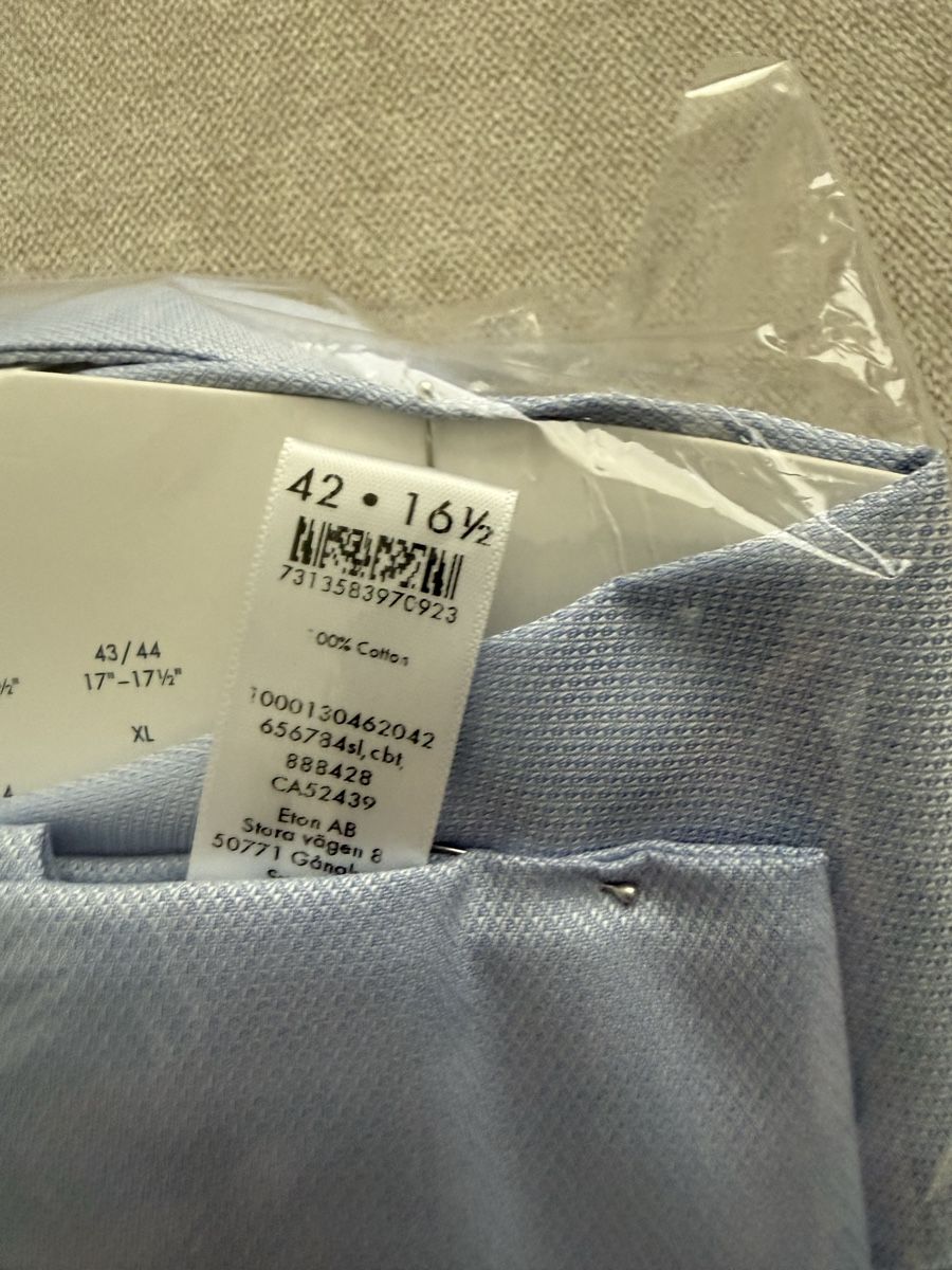 Hemden: Hemd ETON Slim blau  /  NEU/OVP – Neu und originalverpackt aus Schübelbach von Coopers6 8