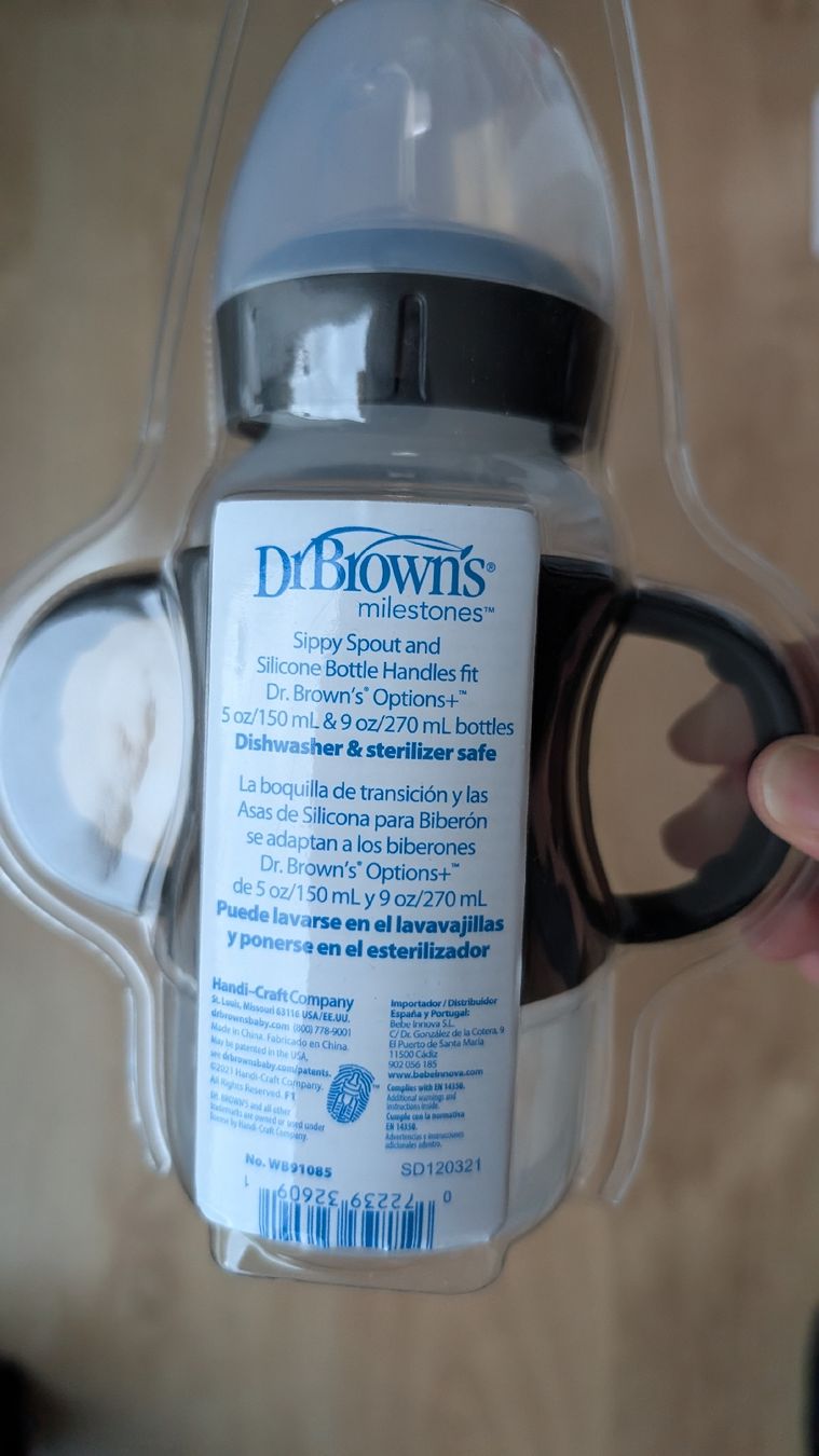 Pasti del neonato: NEW Dr Brown sippy cup / transition bottle – Nuovo e nell'imballaggio originale da Zürich venduto da MarianneZRH 1