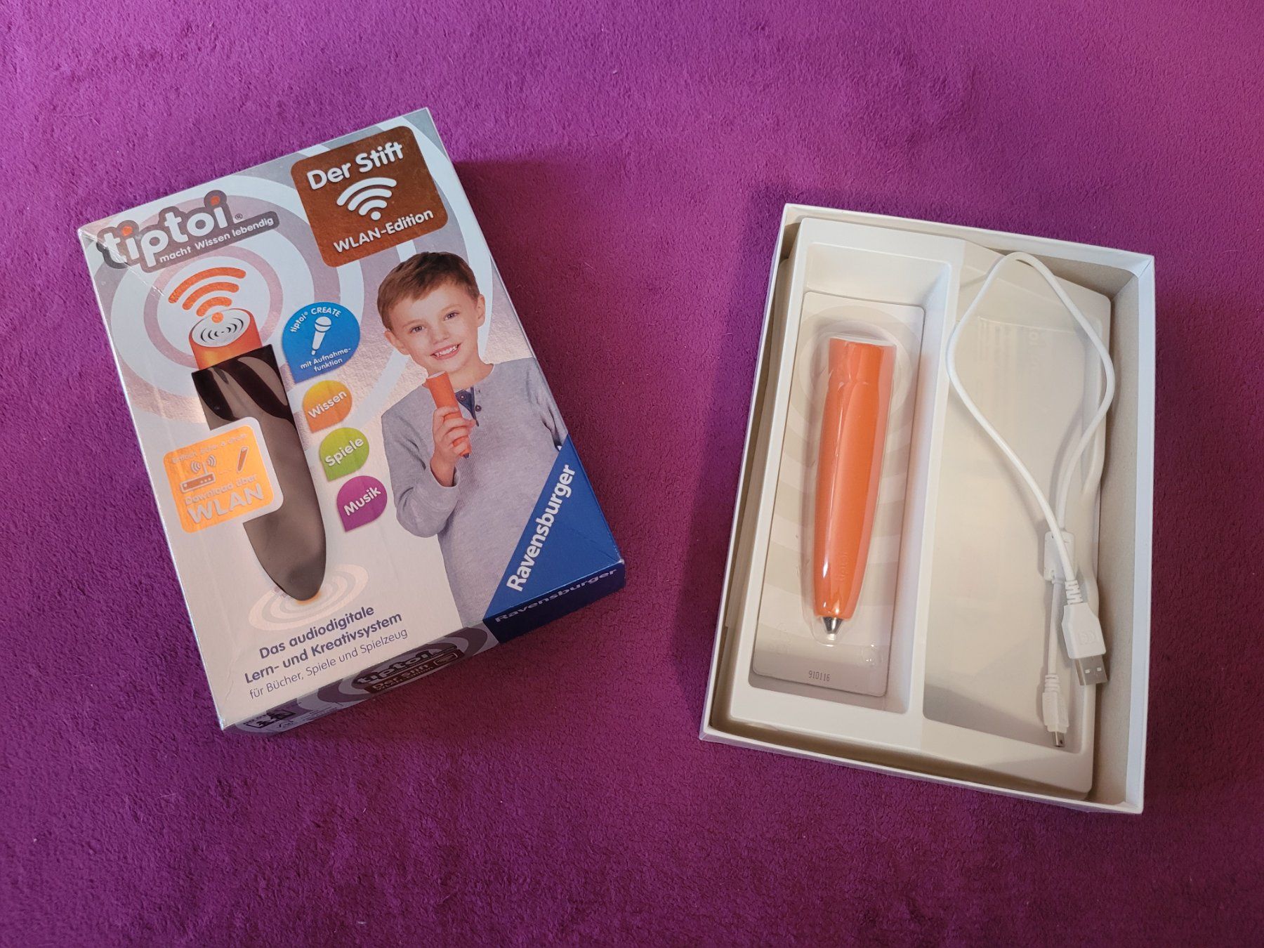 Ravensburger Giochi: tiptoi Create Stift mit Aufnahmefunktion - WLAN-Edition – Usato da Müllheim Dorf venduto da Seeeule01 1