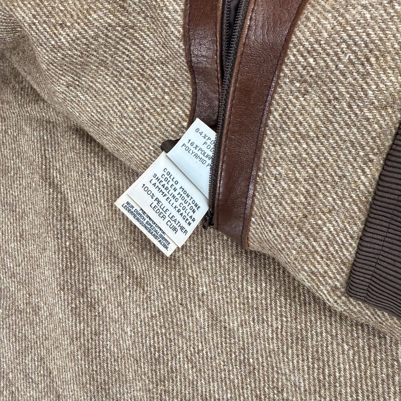 Jacken: Gimo's Lederjacke mit Lammfellkragen  - L – Gebraucht aus Herisau von 1asupply 5