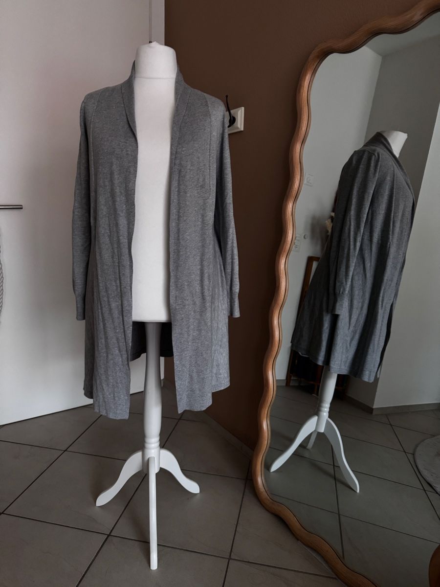 Phase Eight Jacken: Phase Eight Jacke aus graumeliertem Strick, Gr. 46 – Gebraucht aus Muttenz von einfach-schoen