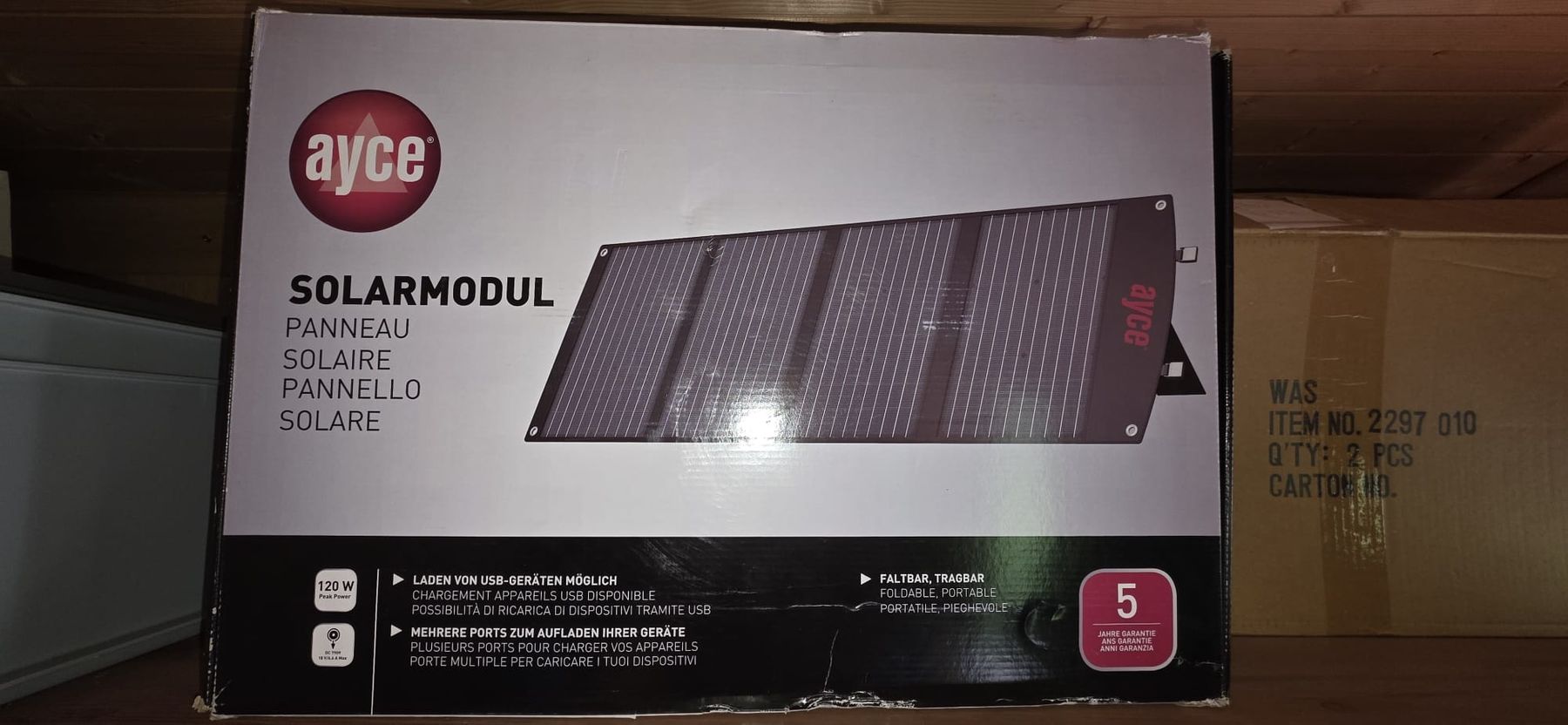 Alimentazione elettrica: Ayce Powerstation 1000 Watt inkl. Solarpanel – Nuovo e nell'imballaggio originale da Winterthur venduto da ver_5t5v 1