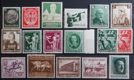 Deutsches Reich ex. Kat. 525-661 * 1933/38