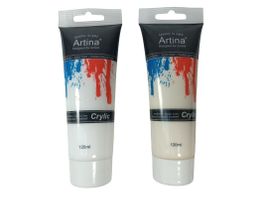 ARTINA Acrylfarben 2 Weisstöne