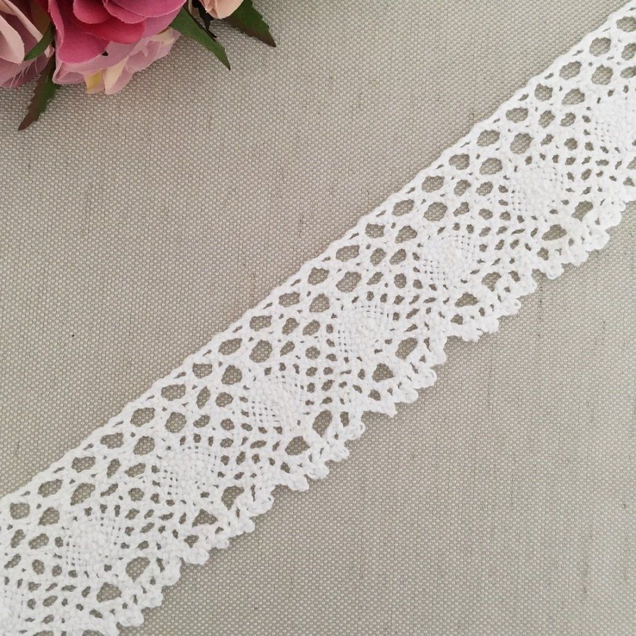 Stoffe: Spitzenband Weiss 2 Meter - Shabby Chic – Neu (gemäss Beschreibung) aus Thun von Rowaner 1