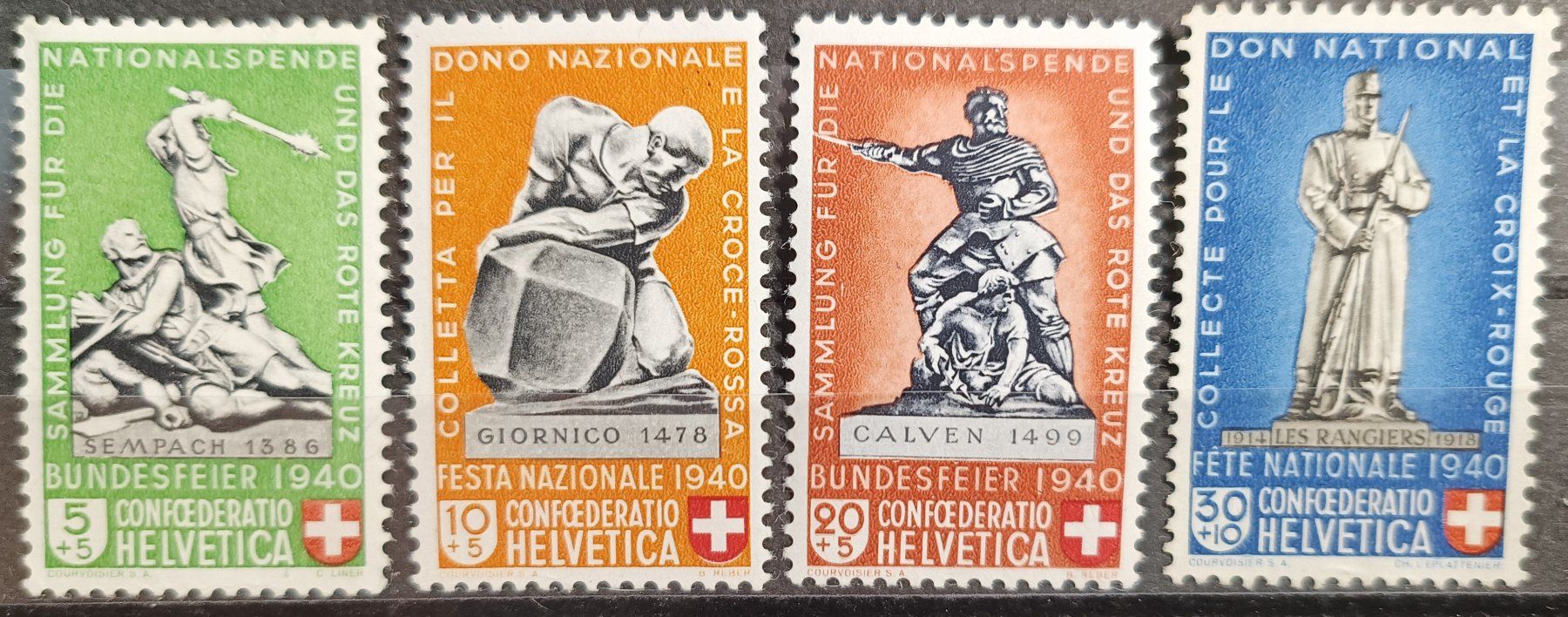 Tutti i francobolli: 1940 PP Denkmäler postfrisch** – Usato da Dübendorf venduto da goeggi79