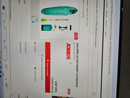 paddle jobe aero loa sup board 11.6 gonflable modèle 2025