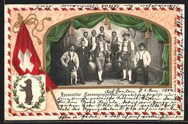 Appenzeller Sennengruppe in schweizer Tr