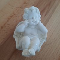 10 Stück Deko Engeli Figur weiss 