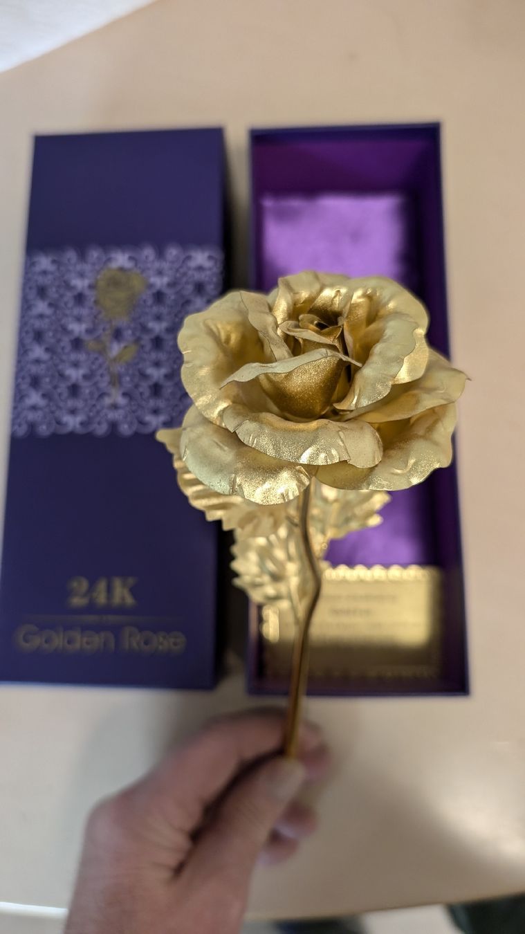 Tutte le decorazioni: Goldene Rose 24 Karat – Nuovo (secondo la descrizione) da Freienbach venduto da Omsi 2