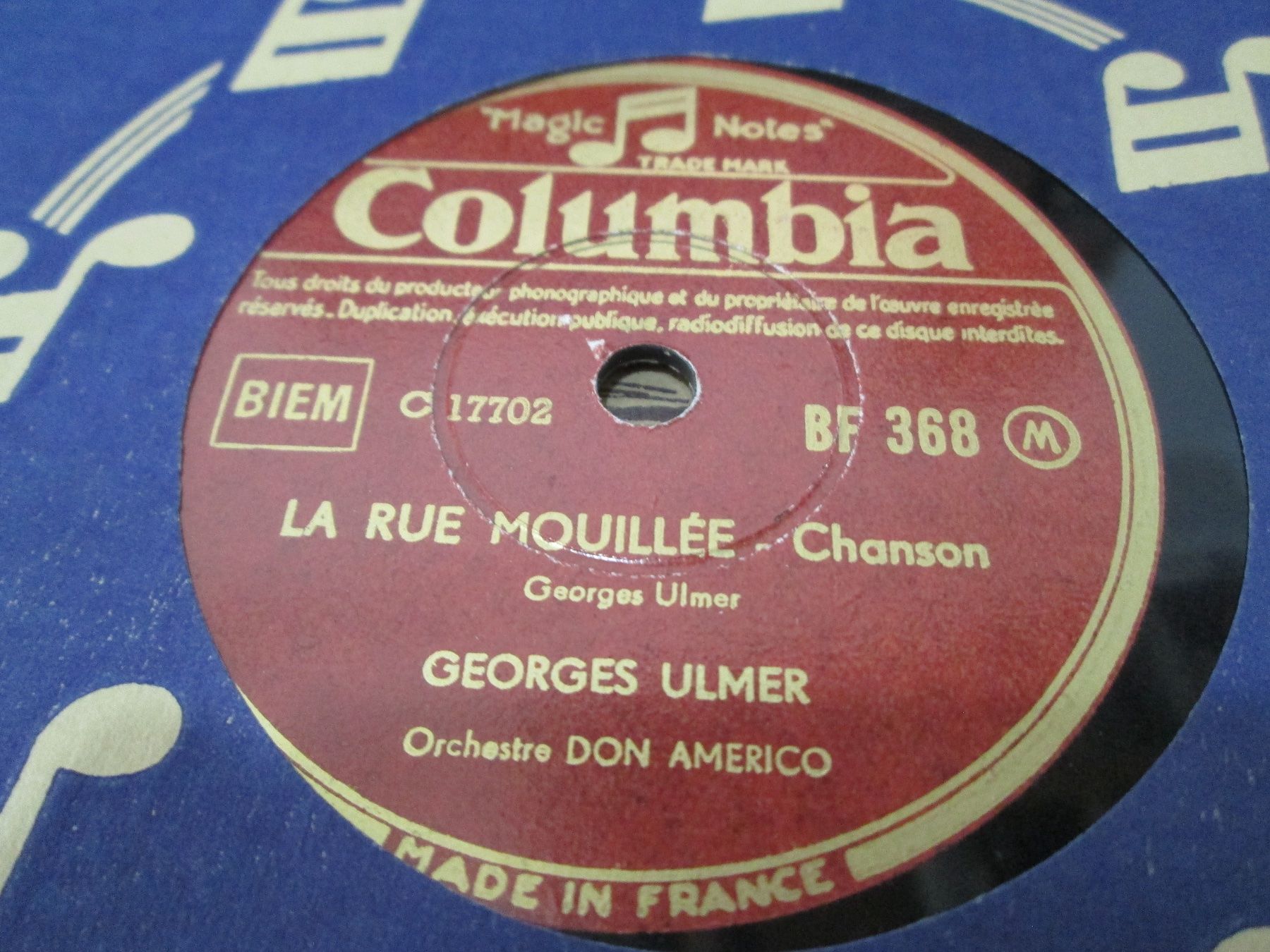 Schallplatten: DISQUES 78 TOURS – Gebraucht aus Lausanne von Leag 5