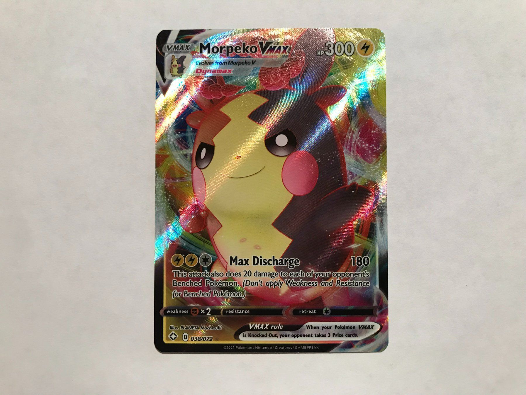 Pokémon Carte collezionabili: Morpeko Vmax Shining Fates EN – Usato da Hagendorn venduto da Pokecollectorch 1
