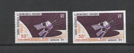 Französische Antarktis1966 Satellit D 1 No 35 postfrisch 2x