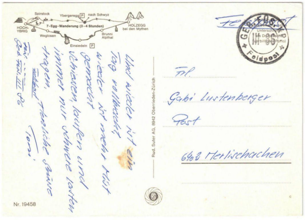 Cartoline postali: Hoch-Ybrig - 6 Bild AK – Usato da Binningen venduto da Mountainrider 1