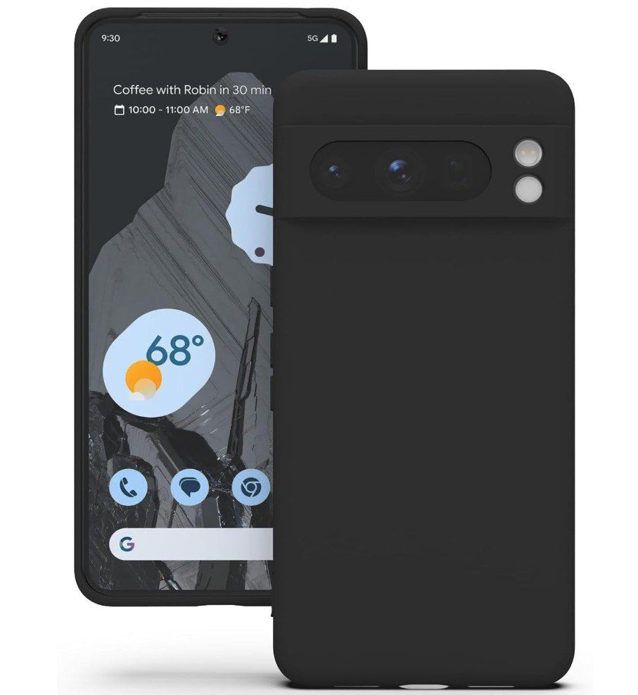 Cover & Protezioni schermo: Google Pixel 8 Pro Hülle Case black matt TPU dünn weich – Nuovo e nell'imballaggio originale da Rorschacherberg venduto da elektrofreak