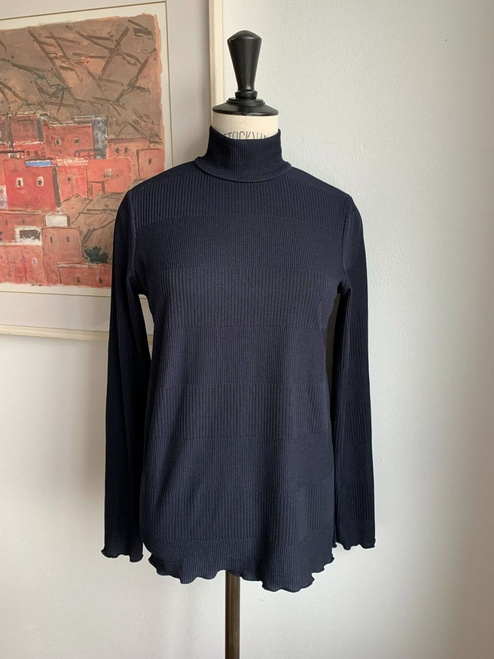 Apc Pullover & Sweatshirts: A.P.C.: Neuer lässiger dunkelblauer Rollkragen-Pullover, S – Neu (gemäss Beschreibung) aus Luzern von designluzern