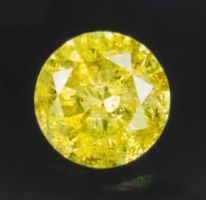 Echter gelber Diamant 0.09ct