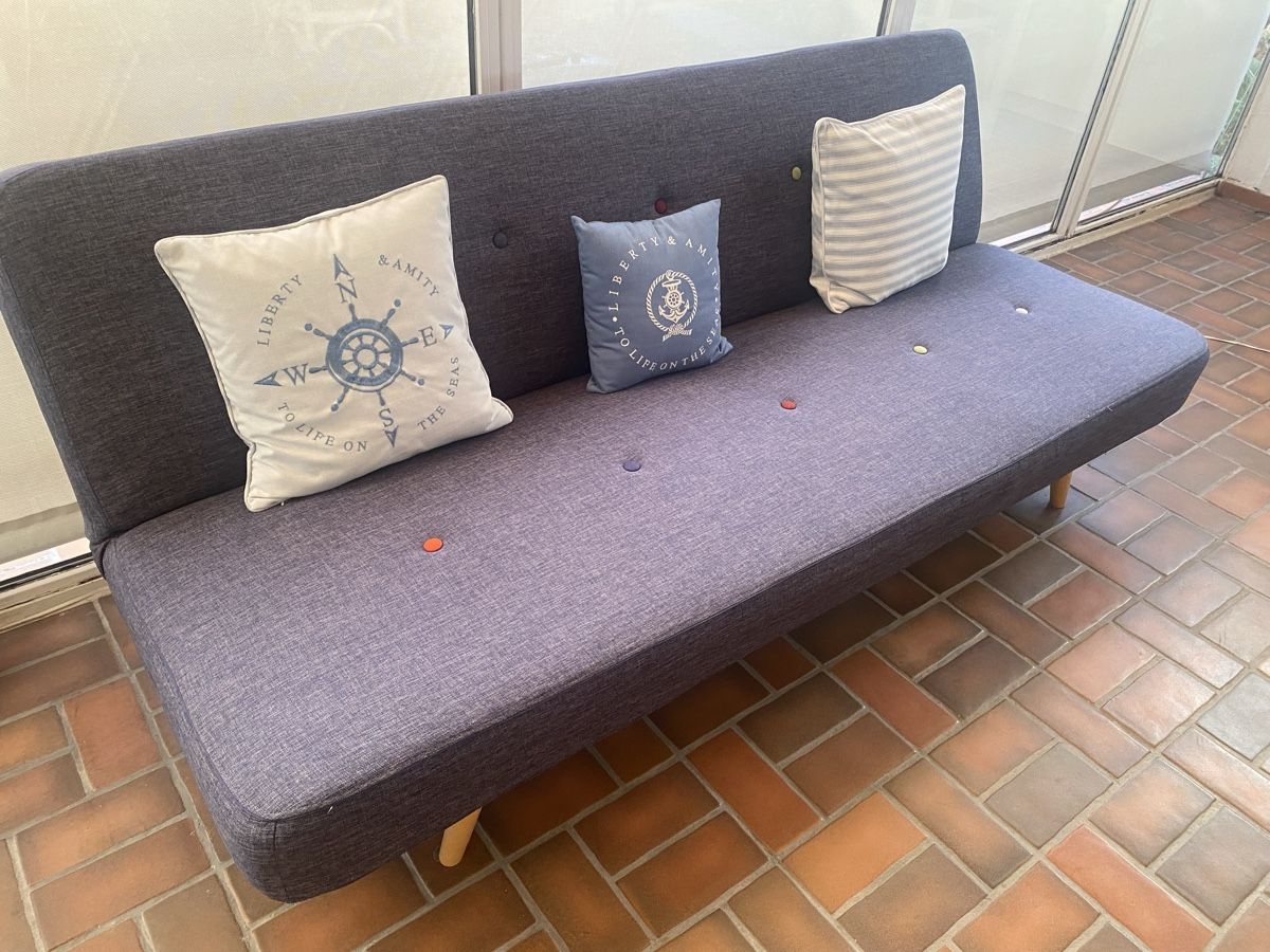 Divani: Sofa dunkelblau Stoff  – Usato da Zürich venduto da Schlumpfine19