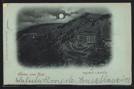 Mondschein-AK Rigi-Kulm, Rigi-First und 