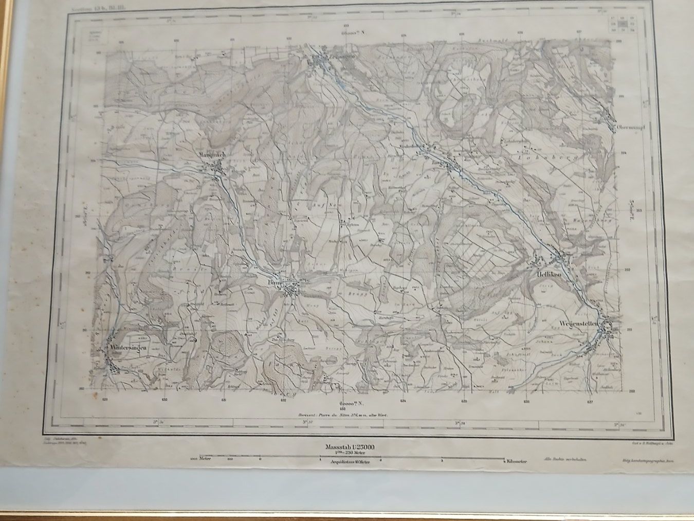 Cartes géographiques & atlas: Landkarte Maisprach – D'occasion à Sirnach par Rkressig 1