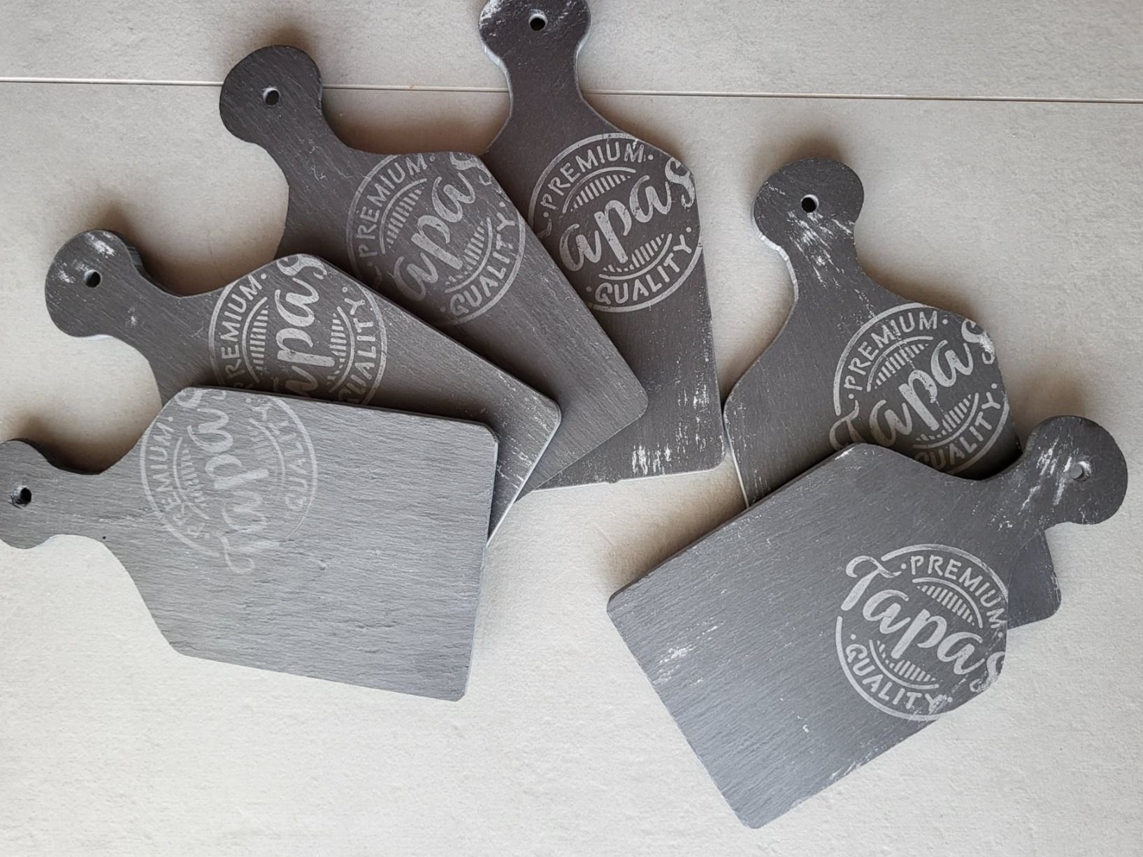 Servierplatten: Planche Tapas en Ardoise lot 6pc – Neu und originalverpackt aus vufflens la ville von Veuveclicquot 1