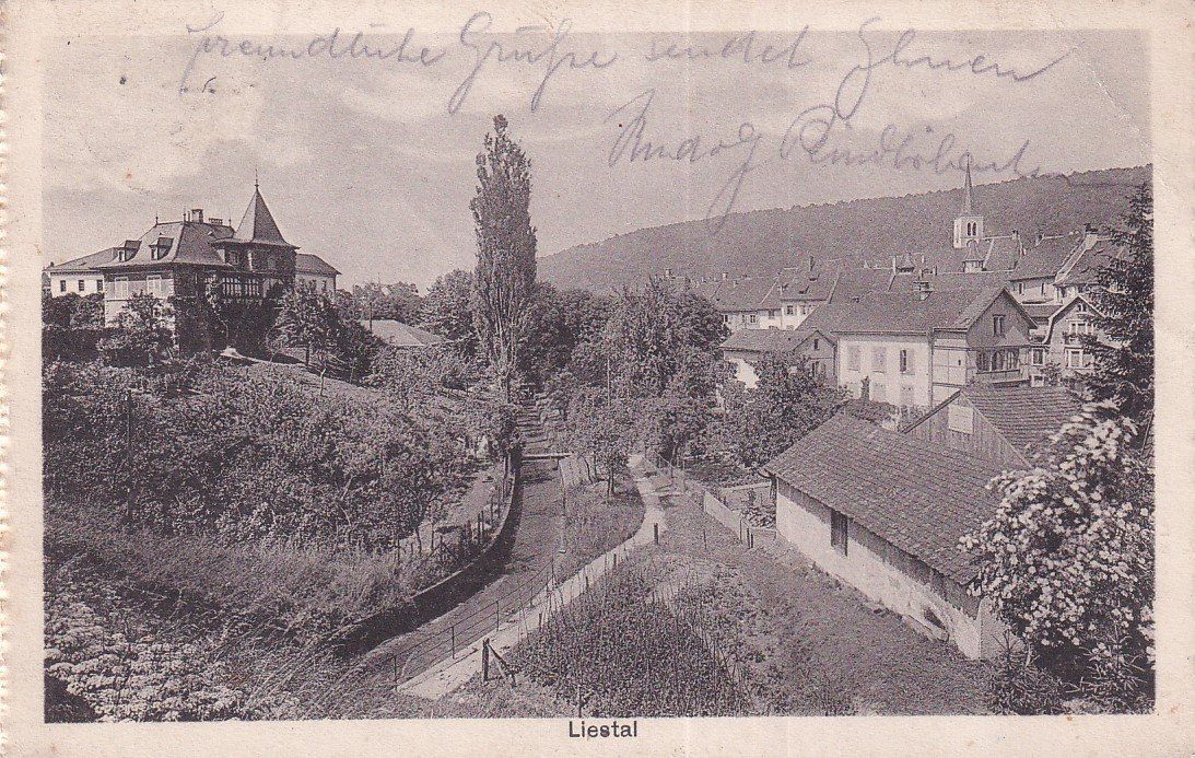 Cartoline postali: Liestal  BL        um  1 9 2 1 – Usato da Brig venduto da Valcards54
