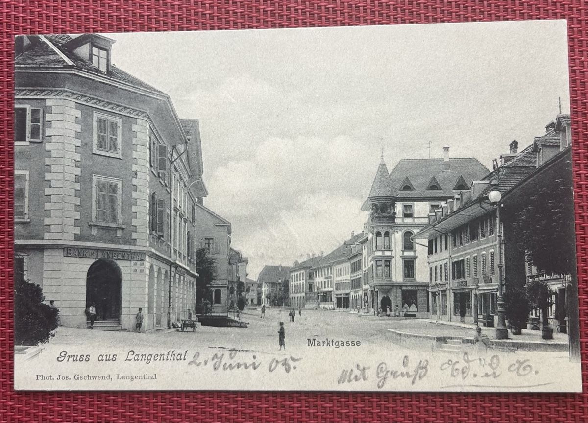 Cartes postales: Langenthal Marktgasse  – D'occasion à Horw par Tellbub