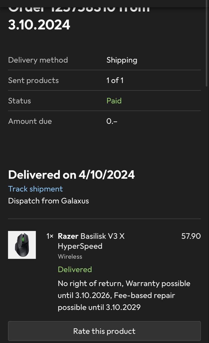 Razer Mouse: Razer Basilisk V3 X wireless mouse – Usato da Basel venduto da Heng_cn1997 5