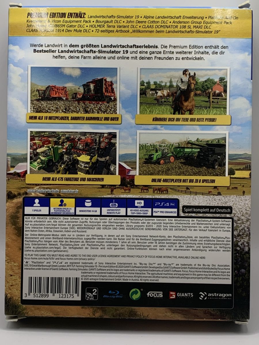 Sony Giochi: Landwirtschafts-Simulator 19 Premium Edition - PS4 – Nuovo (secondo la descrizione) da Ostermundigen venduto da RG-Collector 1