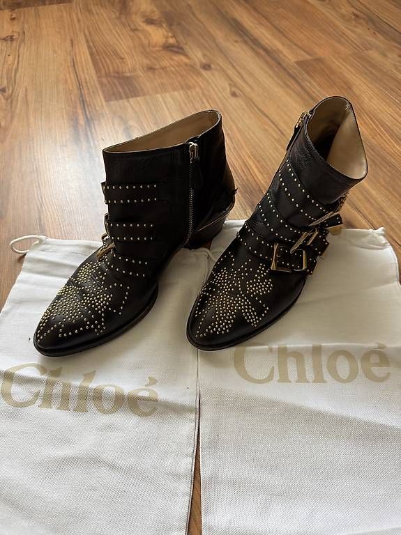 Chloé Scarpe da donna: Chloé Susanna Boots  Schwarz  Gr. 38 – Usato da Zürich venduto da My_little_boutique 2