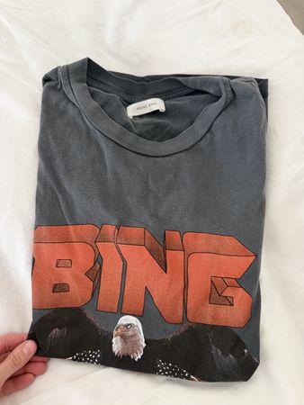 Anine Bing T-Shirt Los Angeles Eagle Print M