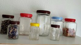 Vintage Vorratsgläser-Set, 8 Stück, Küche, Haushalt