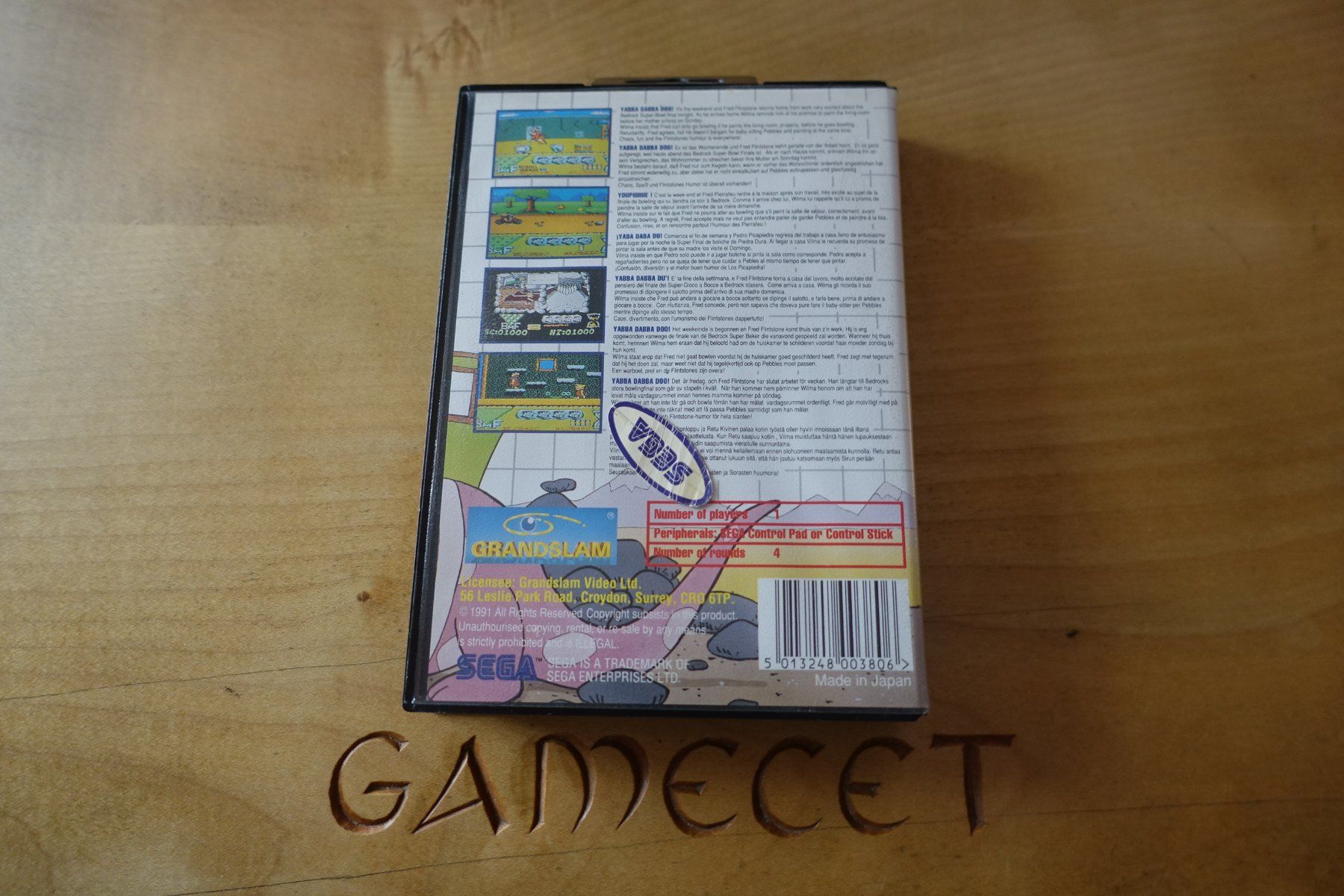 Sega Giochi: The Flintstones - Sega Master System – Usato da Steinach venduto da Gamecet 3