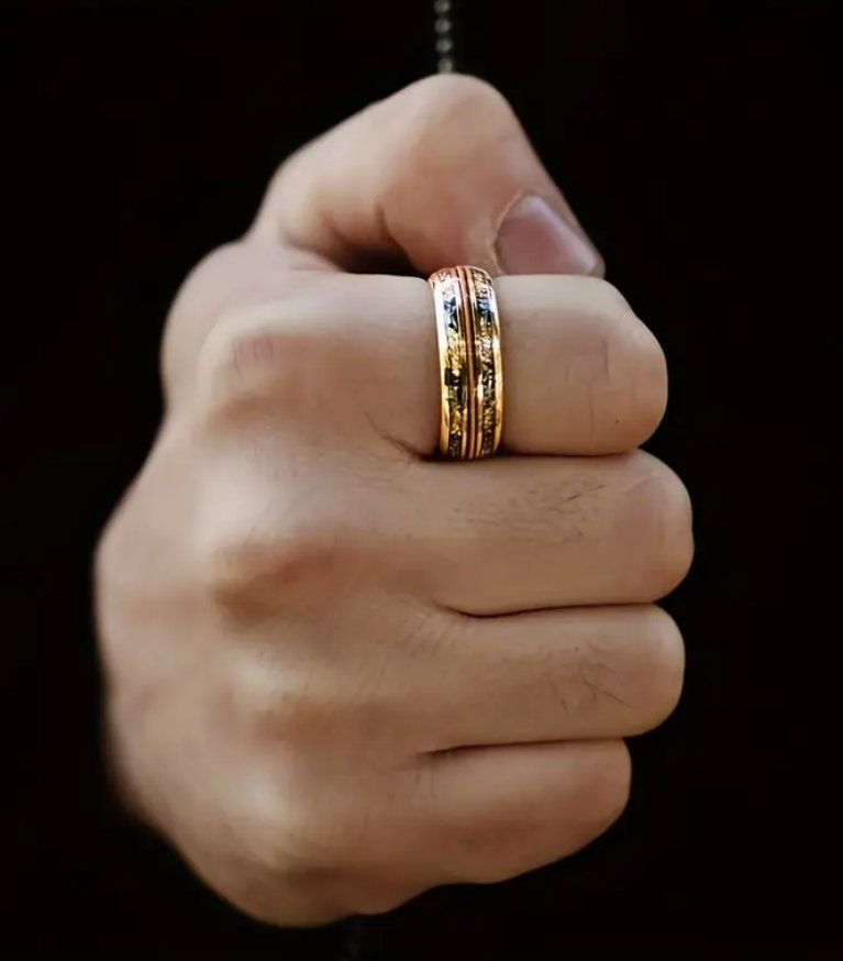 Ringe: Ring Freundschaftsring Ehering Gitarrensaite Chromstahl 10 – Neu (gemäss Beschreibung) aus Schwanden GL von UHRKNALL 2