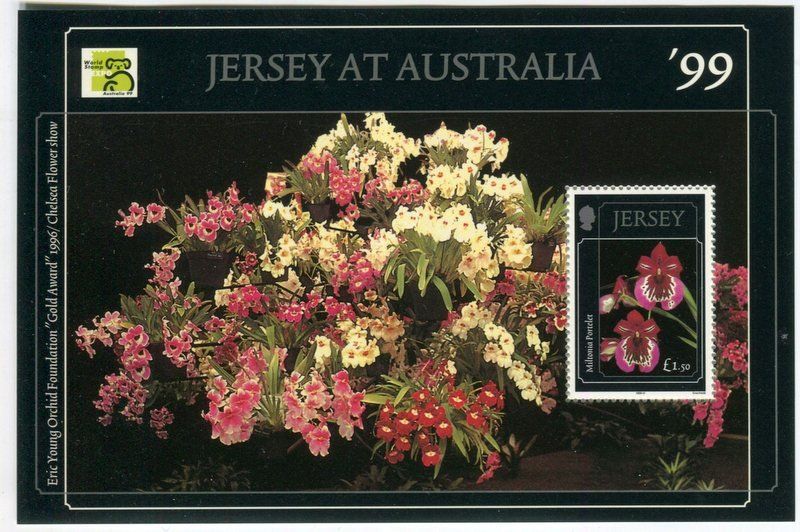 Tous les timbres: Block "Blumen". Jersey – Neuf avec emballage d'origine à Basel par Butsch5
