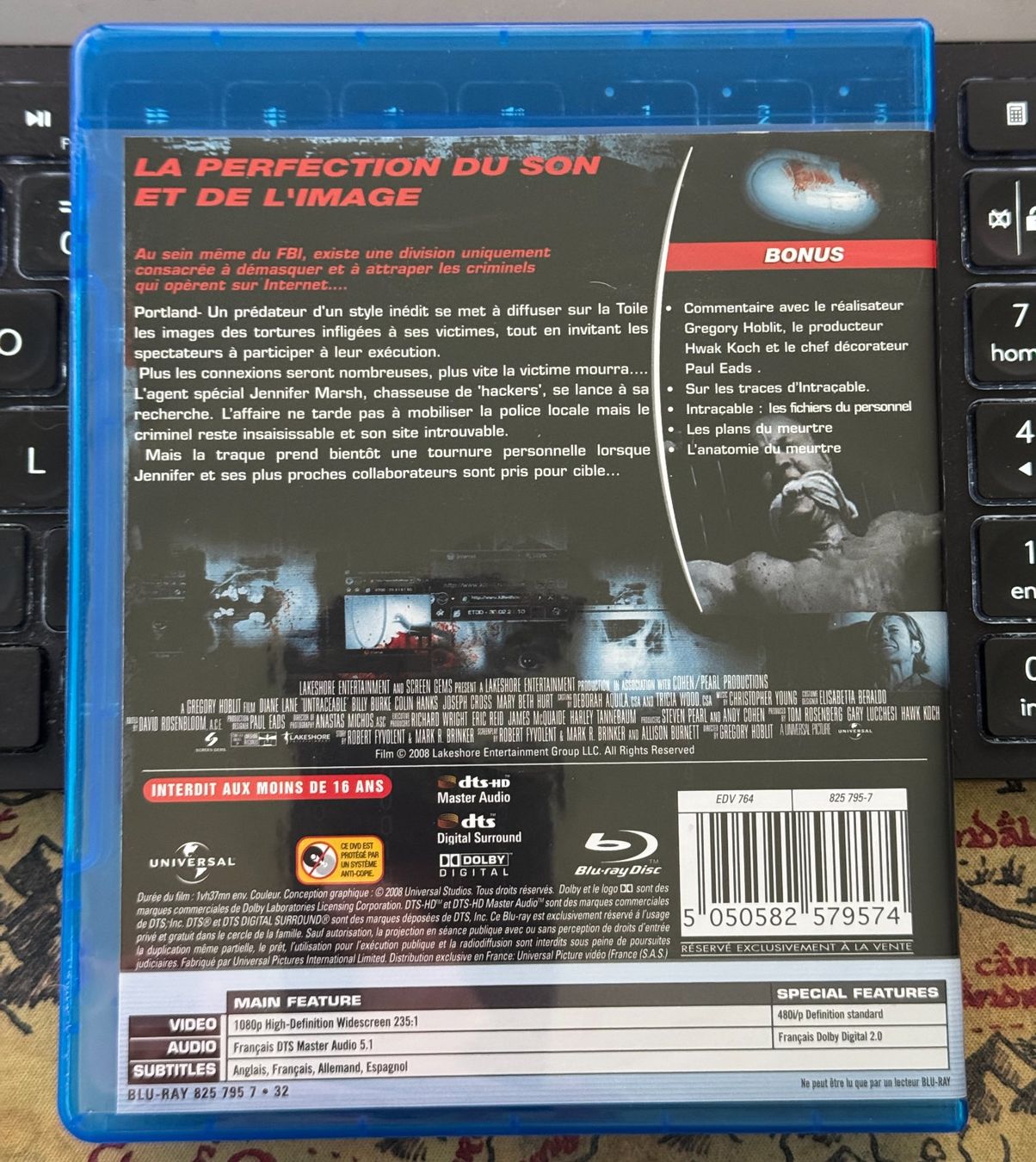 Tutti i DVDs: Intraçable (2008) - Blu-ray – Usato da Semsales venduto da __Florian__ 2