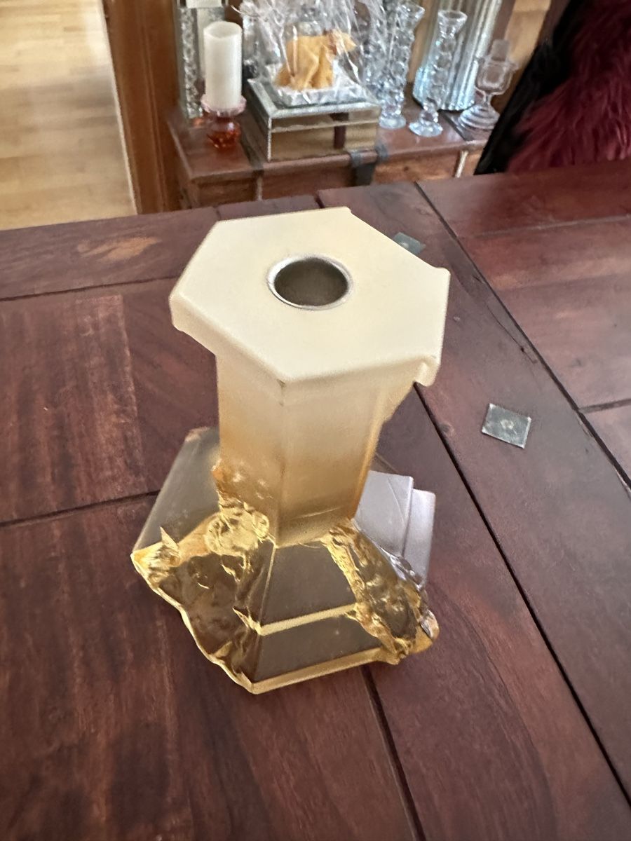 Portacandele: Kerzenhalter Glas Design schwer – Usato da Bern venduto da Ruhrallee 1