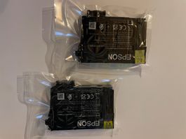 Epson-Tintenpatronen, neu und OVP, Cyan und Yellow, Erdbeere