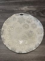 Cucina & Tavola Teller, Schneeflocken Motiv - neu