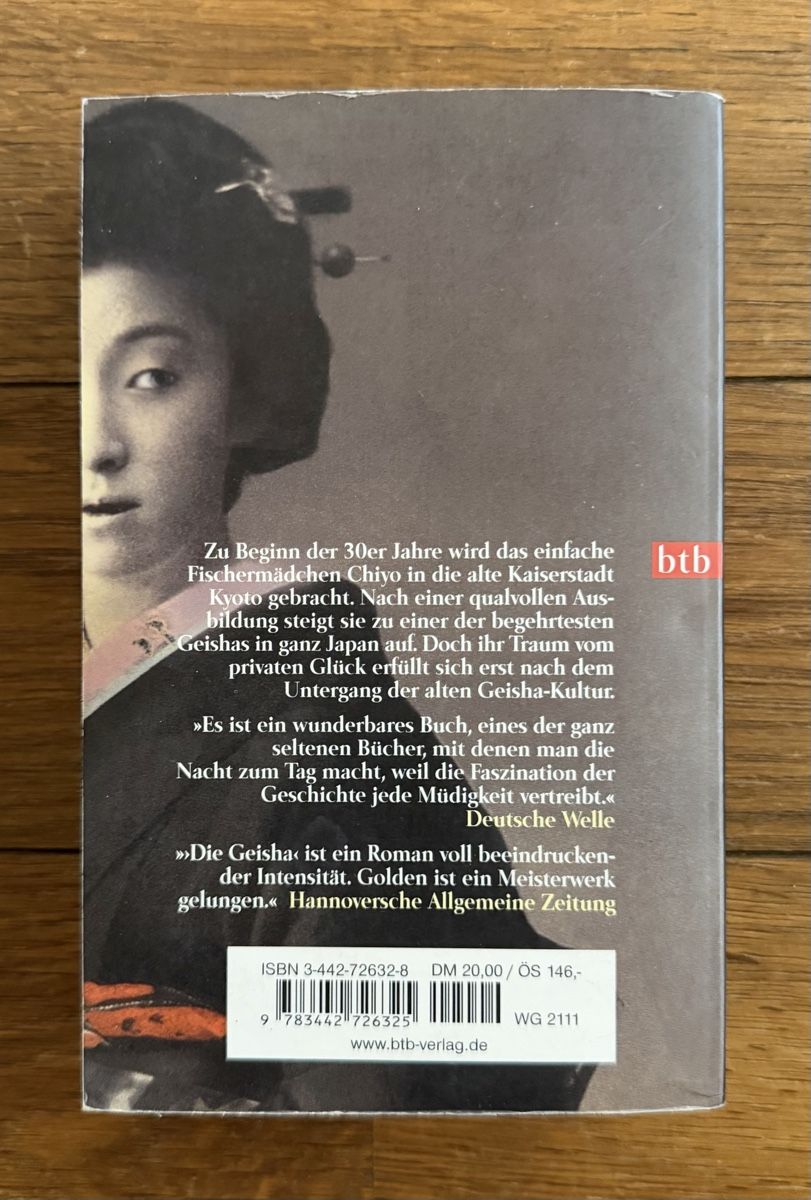 Bücher: Die Geisha - Arthur Golden – Gebraucht aus Moosseedorf von smushpuff 1