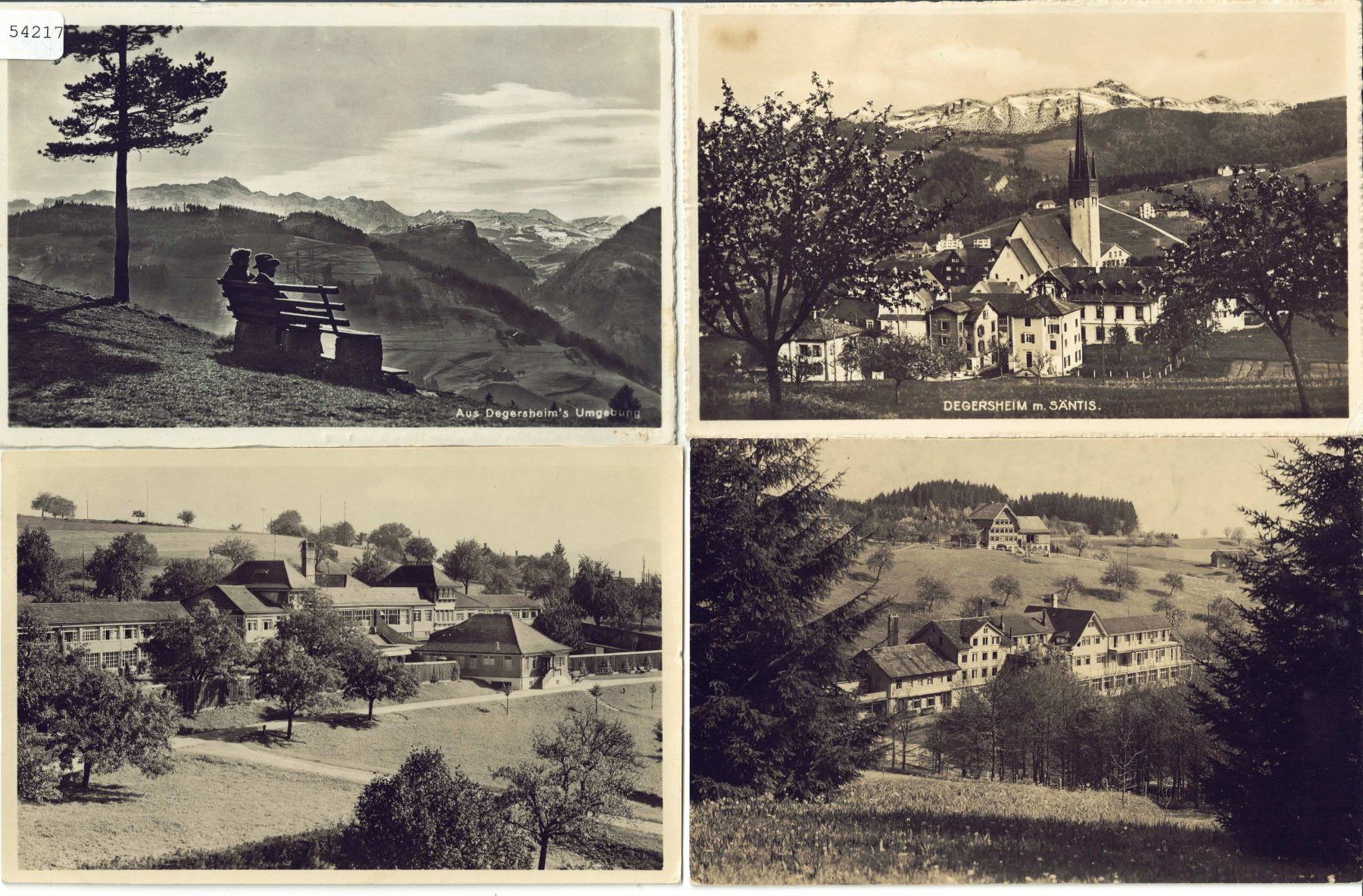 Cartes postales: 4 AK - Degersheim – D'occasion à Ettingen par Kartenplanet