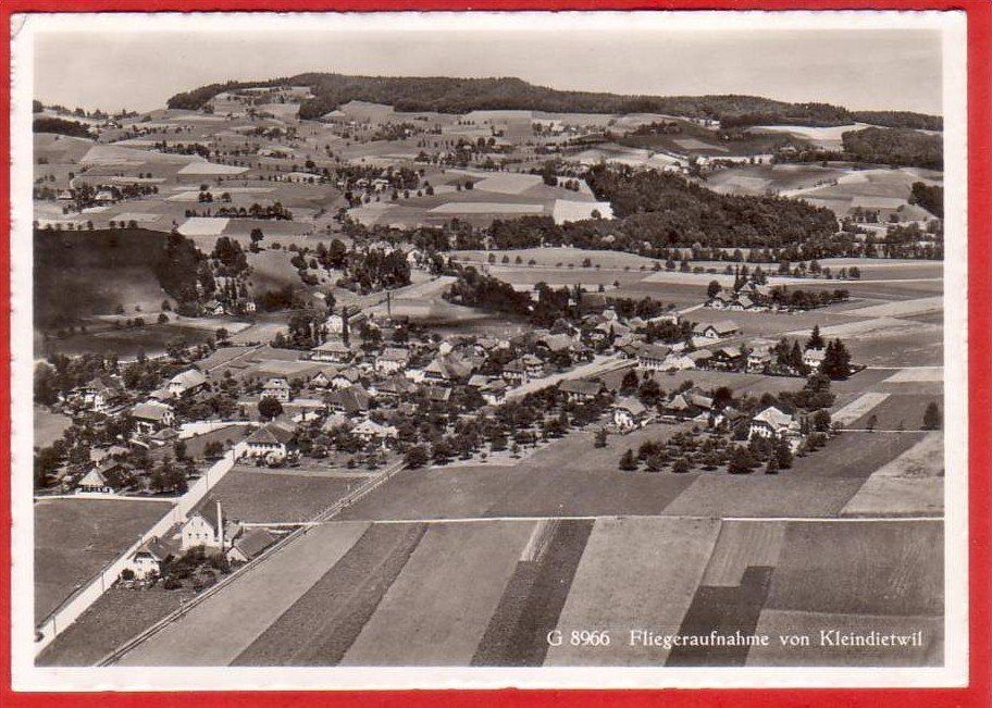Cartoline postali: KLEINDIETWIL, LUFTBILD "ALPAR" BERN, GROSSFORMAT – Usato da Grüningen venduto da Kartenlaube