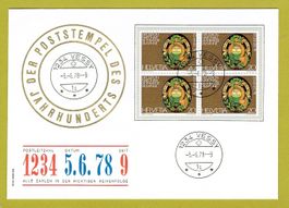 Sonderblock Lemanex 1978 mit Stempel des Jahrhunderts
