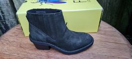FLY LONDON Leder Stiefel Boots Olive-grau NEU NP150  SALE!!