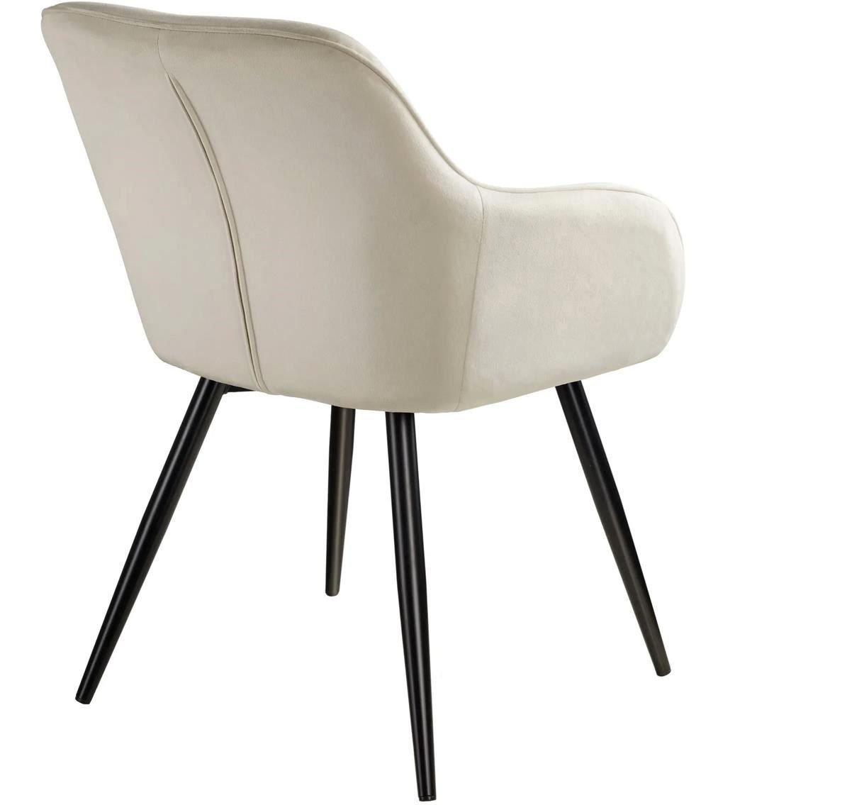 Chaises: 2er Set Stuhl Marilyn Samtoptik creme – Neuf (Voir description) à Steinhausen par Retourenprofis 3