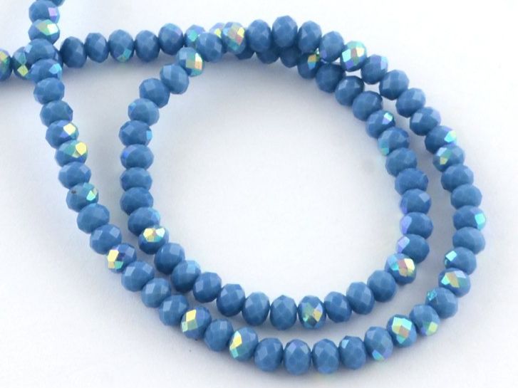 Perle (finte): Glasperlen facettiert blau 10mm / 1 Strang, ca. 72 Stk. – Nuovo (secondo la descrizione) da Stallikon venduto da perlenliebe
