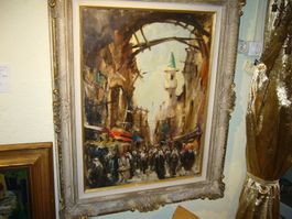 **   Grosses Arabisches Oil - Gemälde um 1880 / 1910  **